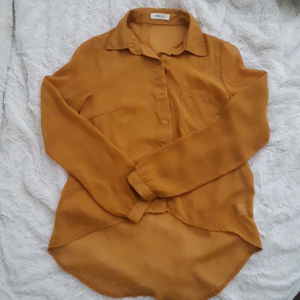 Love Culture Yellow Blouse